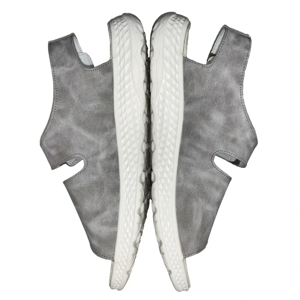 Propet Travelactiv Scottsdale Sandal‎ Women's 11 Wide Grey Hook Loop Adjustable
